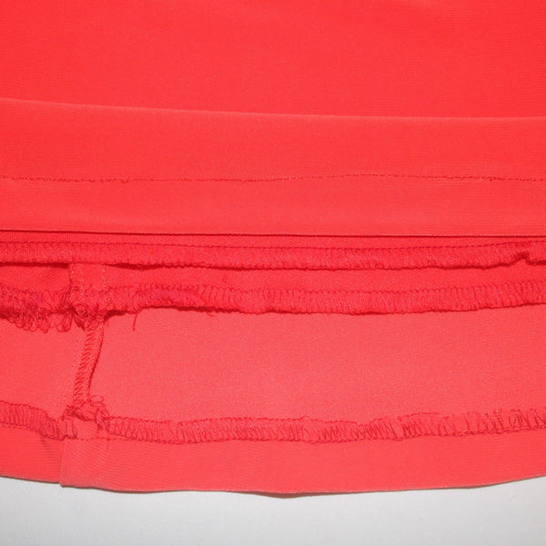 Lauren Ralph Lauren Dress NEW $156 Sz 6 Red Rhinestone Detail Belted Poly Dress
