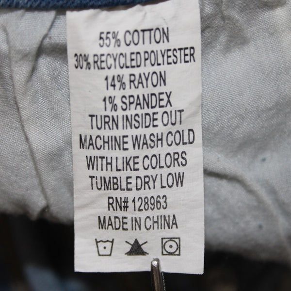 Indigo Rein NEW $49 Sz 24 x 27 Light Blue Denim Pockets Cotton Polyester Jeans