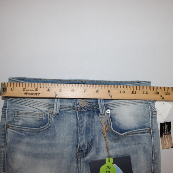 Indigo Rein NEW $49 Sz 24 x 27 Light Blue Denim Pockets Cotton Polyester Jeans