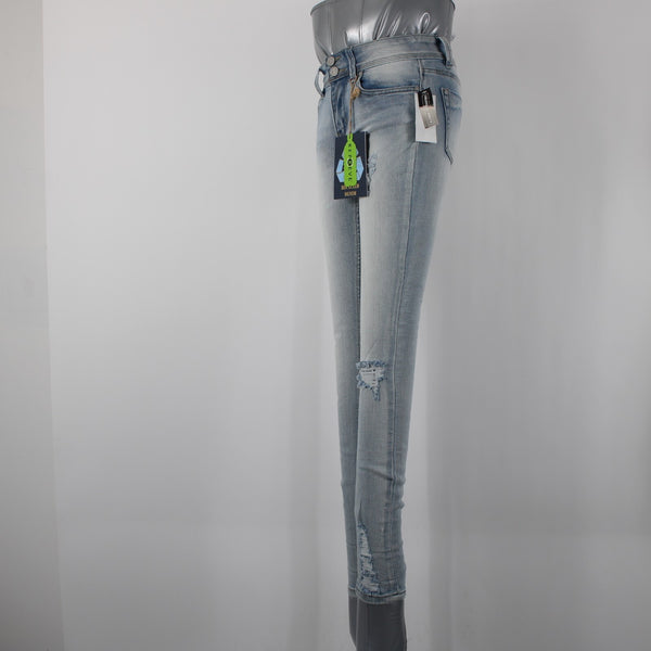 Indigo Rein NEW $49 Sz 24 x 27 Light Blue Denim Pockets Cotton Polyester Jeans
