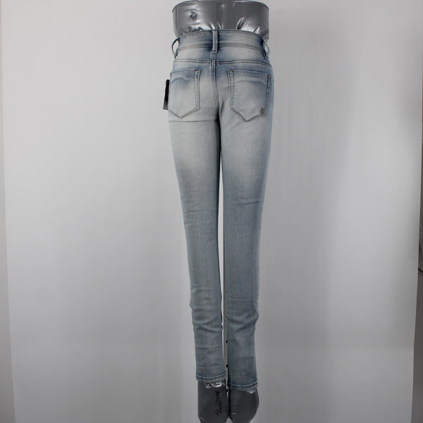 Indigo Rein NEW $49 Sz 24 x 27 Light Blue Denim Pockets Cotton Polyester Jeans