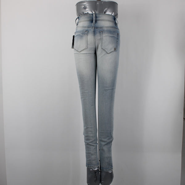 Indigo Rein NEW $49 Sz 24 x 27 Light Blue Denim Pockets Cotton Polyester Jeans