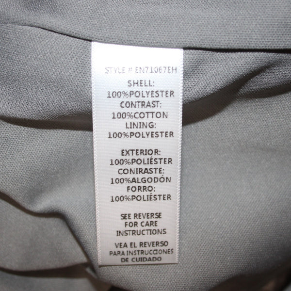 En Creme Pant Sz S x 27 Gray Silver Sequin All Over Elastic Waist Cotton Poly