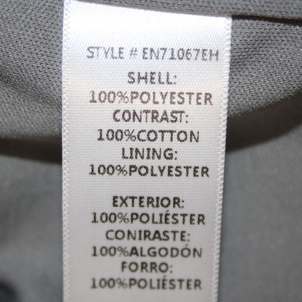 En Creme Pant Sz S x 27 Gray Silver Sequin All Over Elastic Waist Cotton Poly