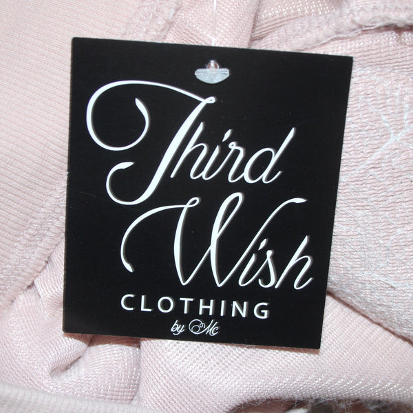 Third Wish Pajama Pants NEW Sz S x 29 Pink Faux Fur Sequin Snowman 100% Poly