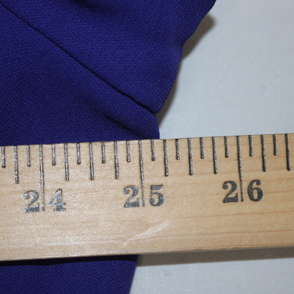 SL Fashions Dress NEW $61 Sz 26W Navy Blue Cowl Neck Short Slv 100% Poly Dress