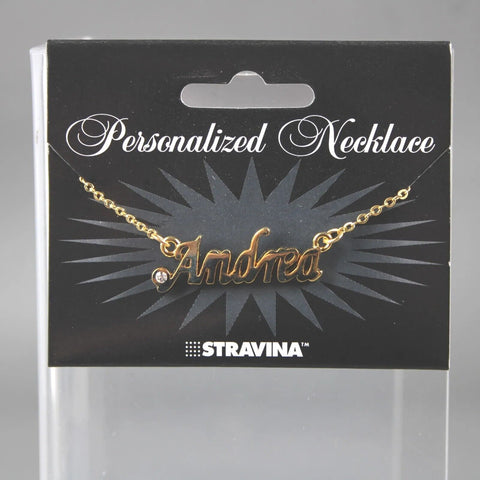 ANDREA NEW Goldtone Rhinestone Accent 14.5" w 4.5" Multi Ring Ext Necklace