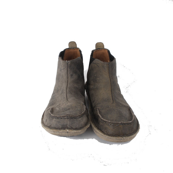 Tamarindo Boots Sz 10 M Brown Moccasin Style Toe Slip On 100% Leather Boots
