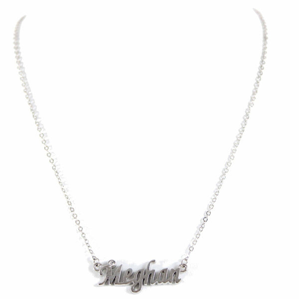 MEGHAN Silvertone NEW Rhinestone Accent 14.5" w 4.5" Multi Ring Ext Necklace
