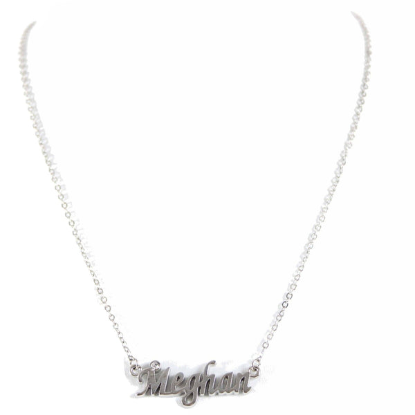 MEGHAN Silvertone NEW Rhinestone Accent 14.5" w 4.5" Multi Ring Ext Necklace