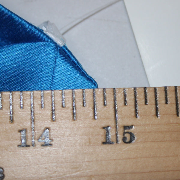 Mackenzie Michaels Dress NEW Sz 4 Blue Ruched Strapless 100% Poly Satin Dress