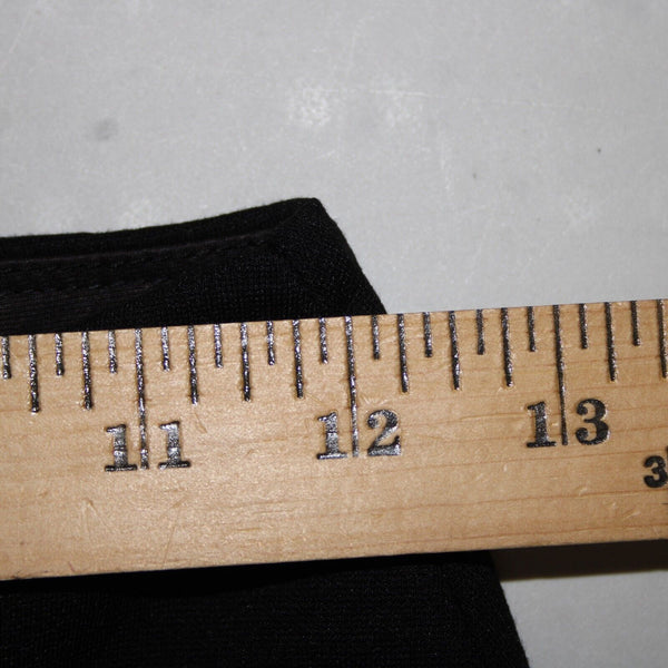 Athena Marie Sz S x 29 Black Rhinestones Zipper Elastic Waist Rayon Nylon Pant