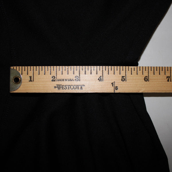 Athena Marie Sz S x 29 Black Rhinestones Zipper Elastic Waist Rayon Nylon Pant
