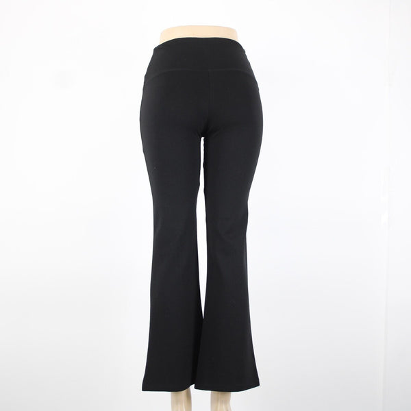 Athena Marie Sz S x 29 Black Rhinestones Zipper Elastic Waist Rayon Nylon Pant