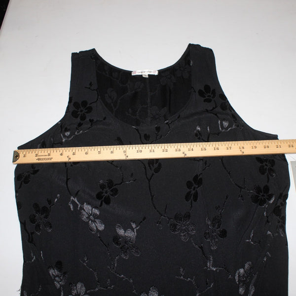 Spencer Alexis Top NEW $70 Sz 1X Black Floral Sleeveless 100% Rayon Top