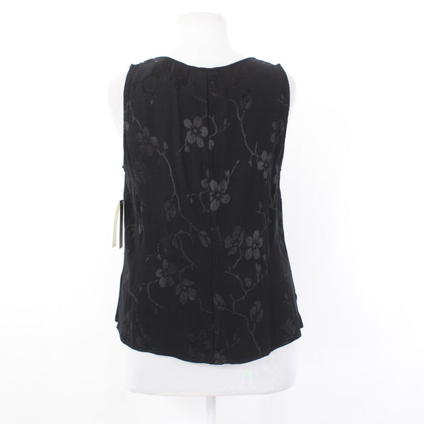 Spencer Alexis Top NEW $70 Sz 1X Black Floral Sleeveless 100% Rayon Top
