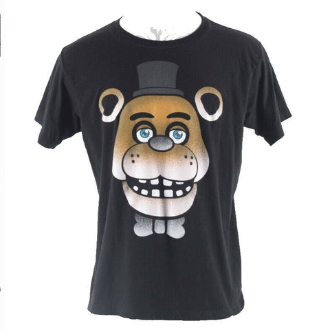 Five Nights At Freddy's Sz XL Black Multi 100% Cotton T Shirt