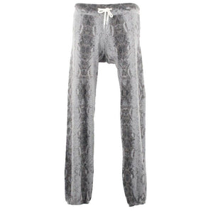 Monroe NEW $132 Sz S x 31 Gray Multi Snake Lounge Poly Blend Lounge Pant