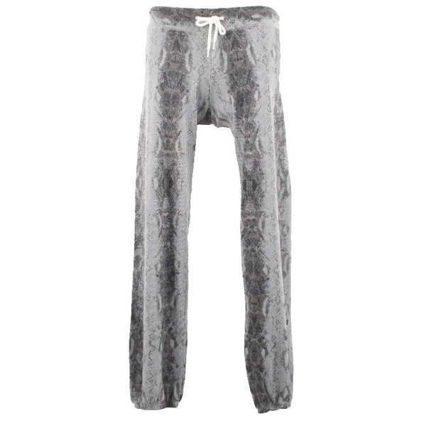Monroe NEW $132 Sz S x 31 Gray Multi Snake Lounge Poly Blend Lounge Pant