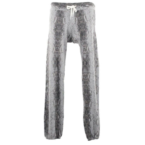 Monroe NEW $132 Sz S x 31 Gray Multi Snake Lounge Poly Blend Lounge Pant