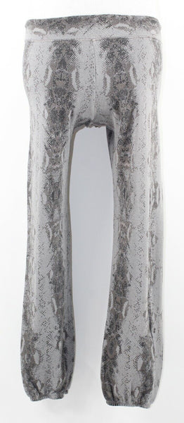 Monroe NEW $132 Sz S x 31 Gray Multi Snake Lounge Poly Blend Lounge Pant