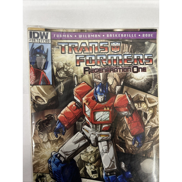 IDW Comic Book Transformer Regeneration One #80.5 Free Comic Book Day Comic Book