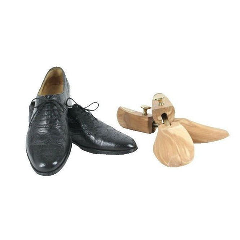 Wilkes Bashford Sz 10N Black Wingtip Leather Oxford Shoes