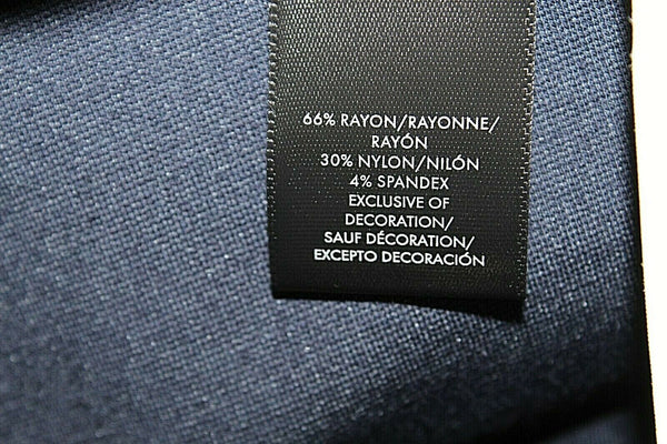 Ann Taylor NEW $79 MP x 25" Navy Red Side Stripe Rayon Nylon Blend Pant