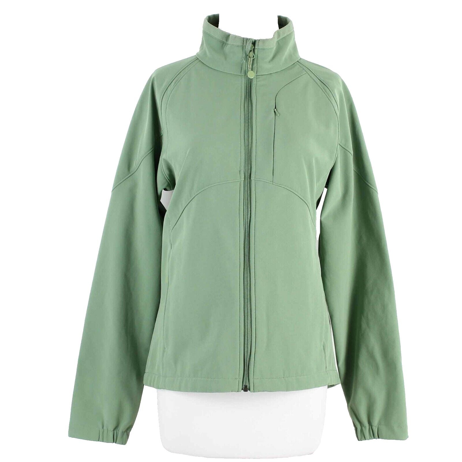 Black Diamond Sz L Green Zip Up Vents Polyester Spandex Jacket