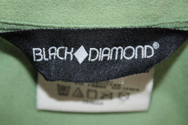 Black Diamond Sz L Green Zip Up Vents Polyester Spandex Jacket
