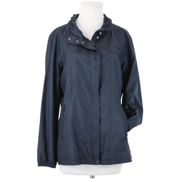 Paul Shark Yachting Sz L Navy Blue Pockets Waterproof 100% Polyester Jacket
