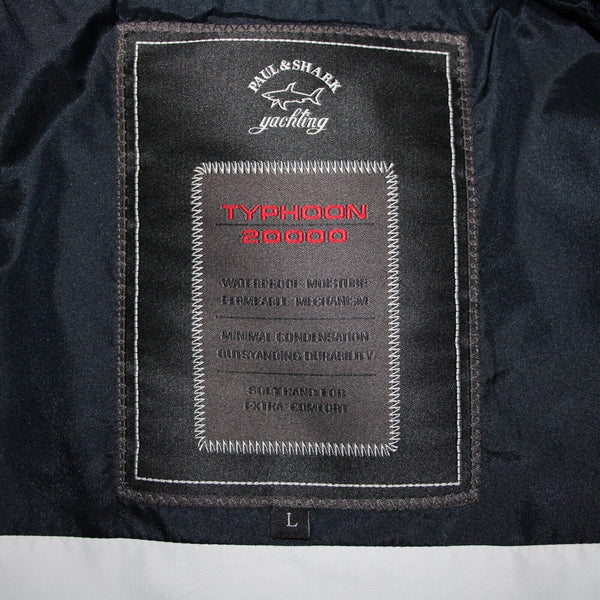 Paul Shark Yachting Sz L Navy Blue Pockets Waterproof 100% Polyester Jacket