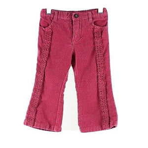 Place 24m x 12 Pink Sparkles Corduroy Ruffles Cotton Spandex Girls Boho Pant