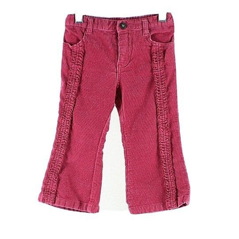Place 24m x 12 Pink Sparkles Corduroy Ruffles Cotton Spandex Girls Boho Pant