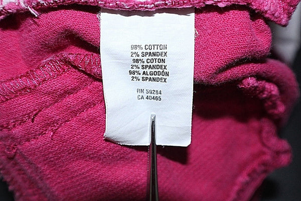 Place 24m x 12 Pink Sparkles Corduroy Ruffles Cotton Spandex Girls Boho Pant