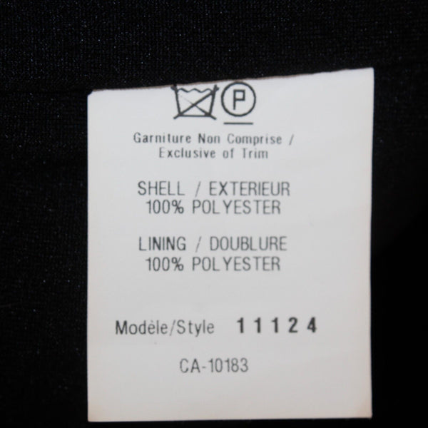 Cartise Sz 2 Black White Asymmetric Stripe Solid Back Lined Strapless Poly Dress