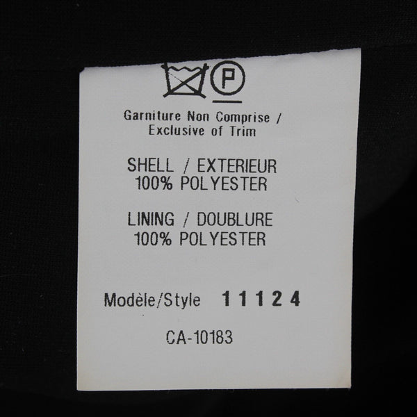 Cartise Sz 2 Black White Asymmetric Stripe Solid Back Lined Strapless Poly Dress