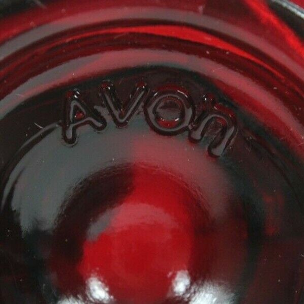 Avon Ruby Red Vintage Glass Creamer Mini Pitcher