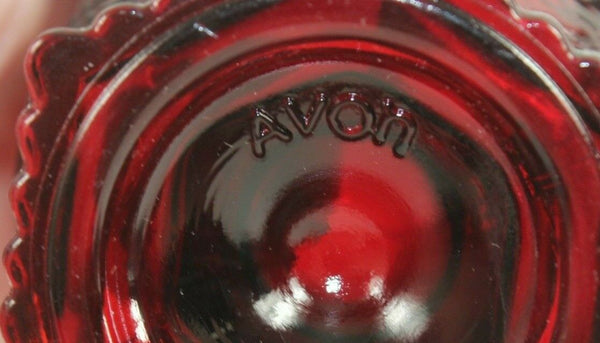 Avon Ruby Red Vintage Glass Creamer Mini Pitcher