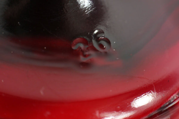Avon Ruby Red Vintage Glass Creamer Mini Pitcher
