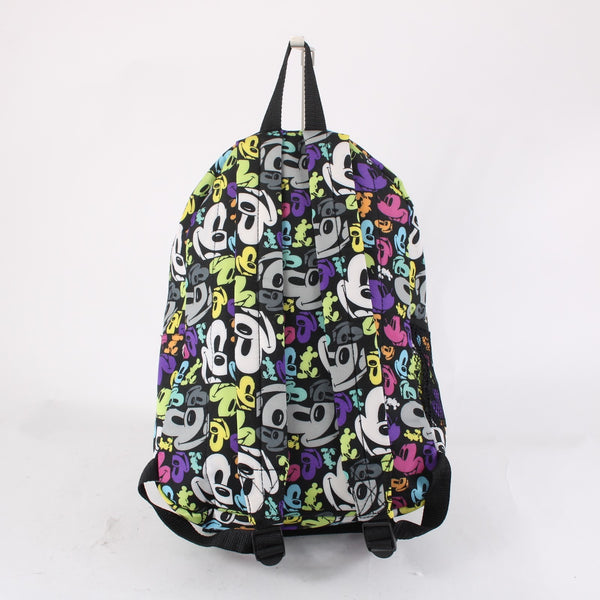 Disney Parks Backpack 16 x 10 x 4 Black Multi Color Mickey Mouse Poly Backpack