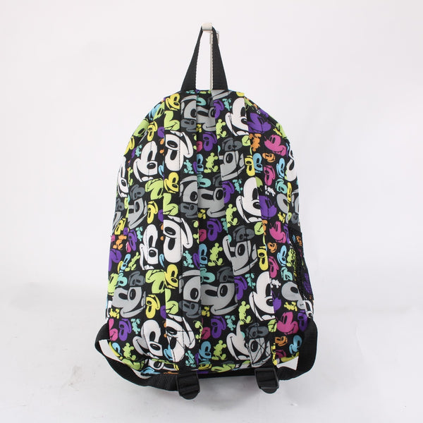 Disney Parks Backpack 16 x 10 x 4 Black Multi Color Mickey Mouse Poly Backpack