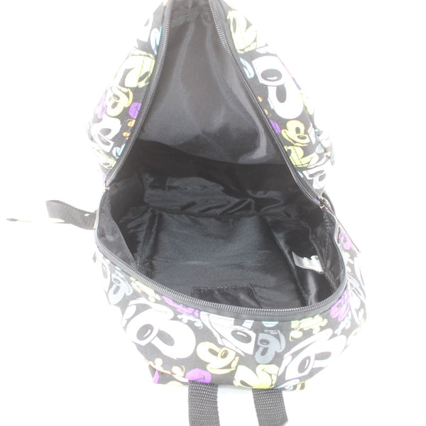Disney Parks Backpack 16 x 10 x 4 Black Multi Color Mickey Mouse Poly Backpack