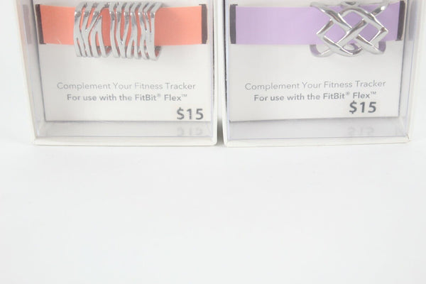 Befitting NEW $30 Pair Stainless Steel Weave Zebra Fitness Trackers Bands