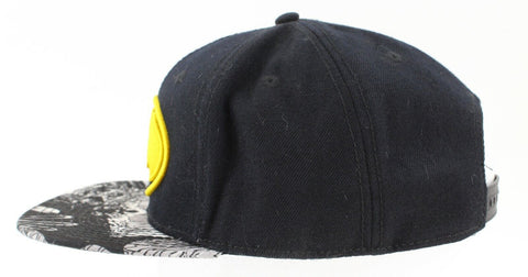 DC Comics Black White Gray Yellow Batman Emblem Acrylic Wool Poly Cap