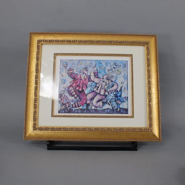 Michael Kachan Eiffel Song 1999 7.25" x 9" in 14" x 17" COA Framed Picture