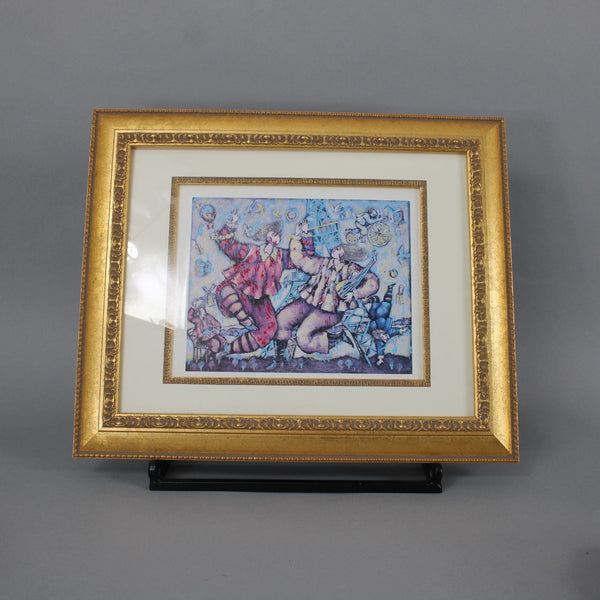 Michael Kachan Eiffel Song 1999 7.25" x 9" in 14" x 17" COA Framed Picture