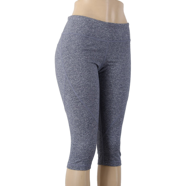 Zella AW Pant Sz M x 16 Blue White Pull On Knee Length Polyester Spandex AW Pant