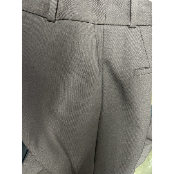Babaton Pant Sz 4 x 30 Dark Brown Lined Hook Eye Closure Wool Elastane Pant