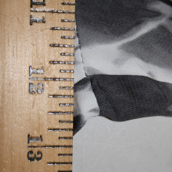 Tyche NEW $60 Sz S Grey Tie Dye Print Elastic Waist Flare Leg Polyester Jumpsuit
